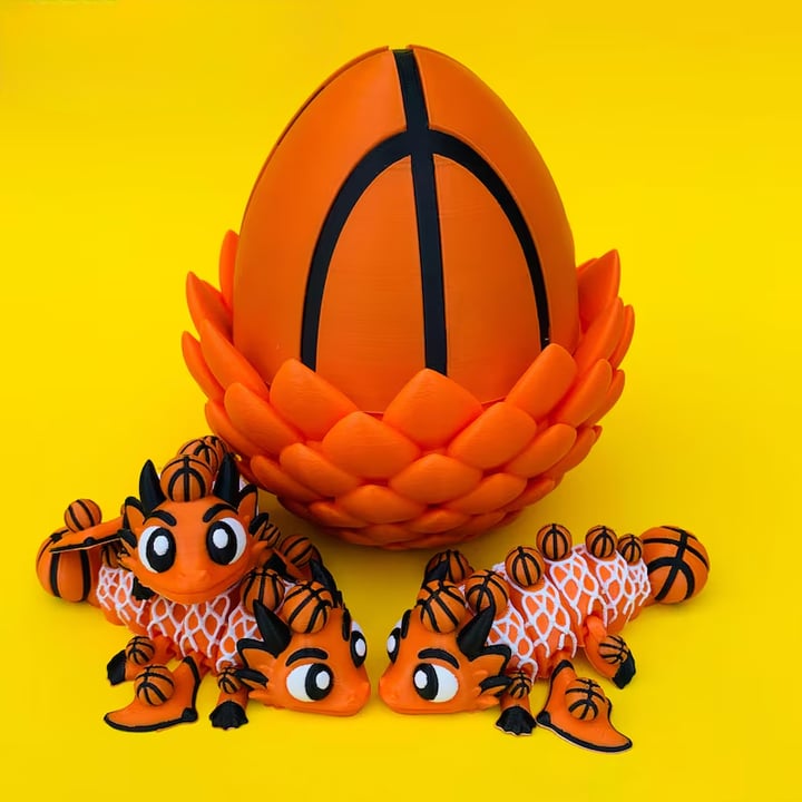 ⚾ Flexi Baseball Dragon & Egg: Winged Dragon Fidget Toy