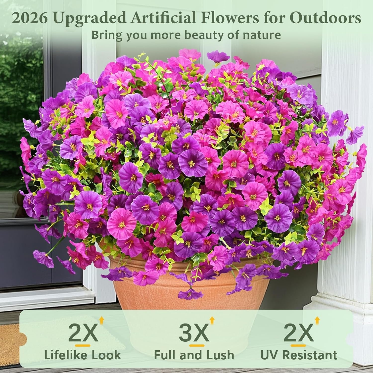 Artificial Flower Set – Realistic Outdoor & Home Decor