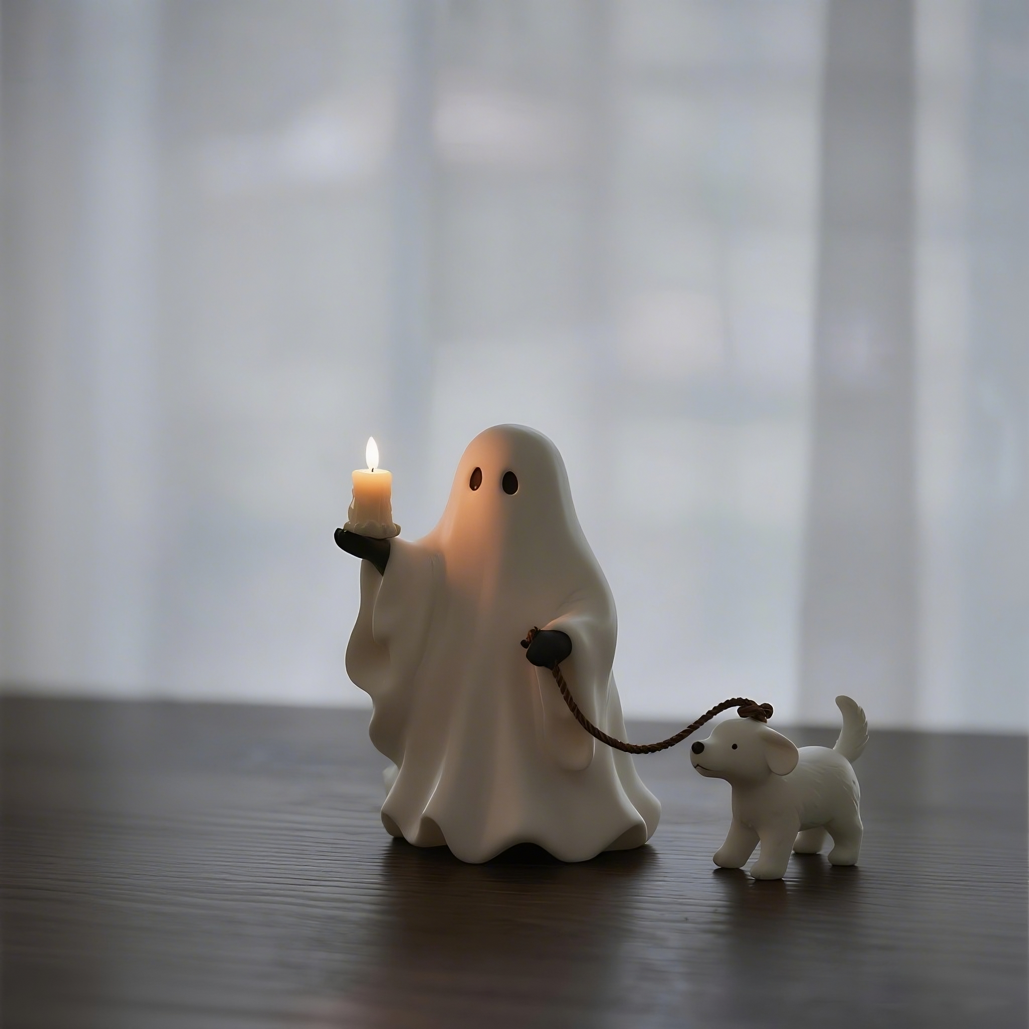 🐾Dog-walking service: Ghost Walking Dog Candle Holder👻
