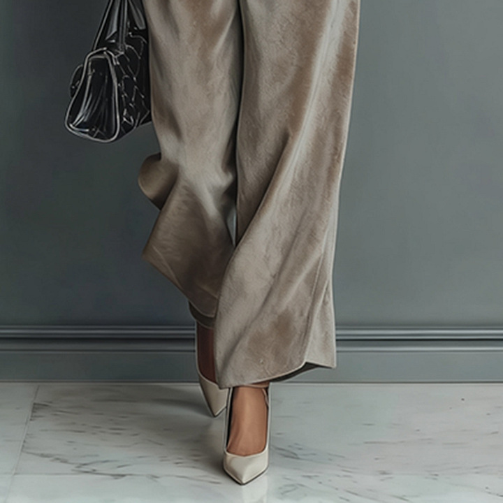 📢📢50% OFF NOW! ⏳Women’s Casual Warm Top & Wide Leg Pants 2-Piece Set