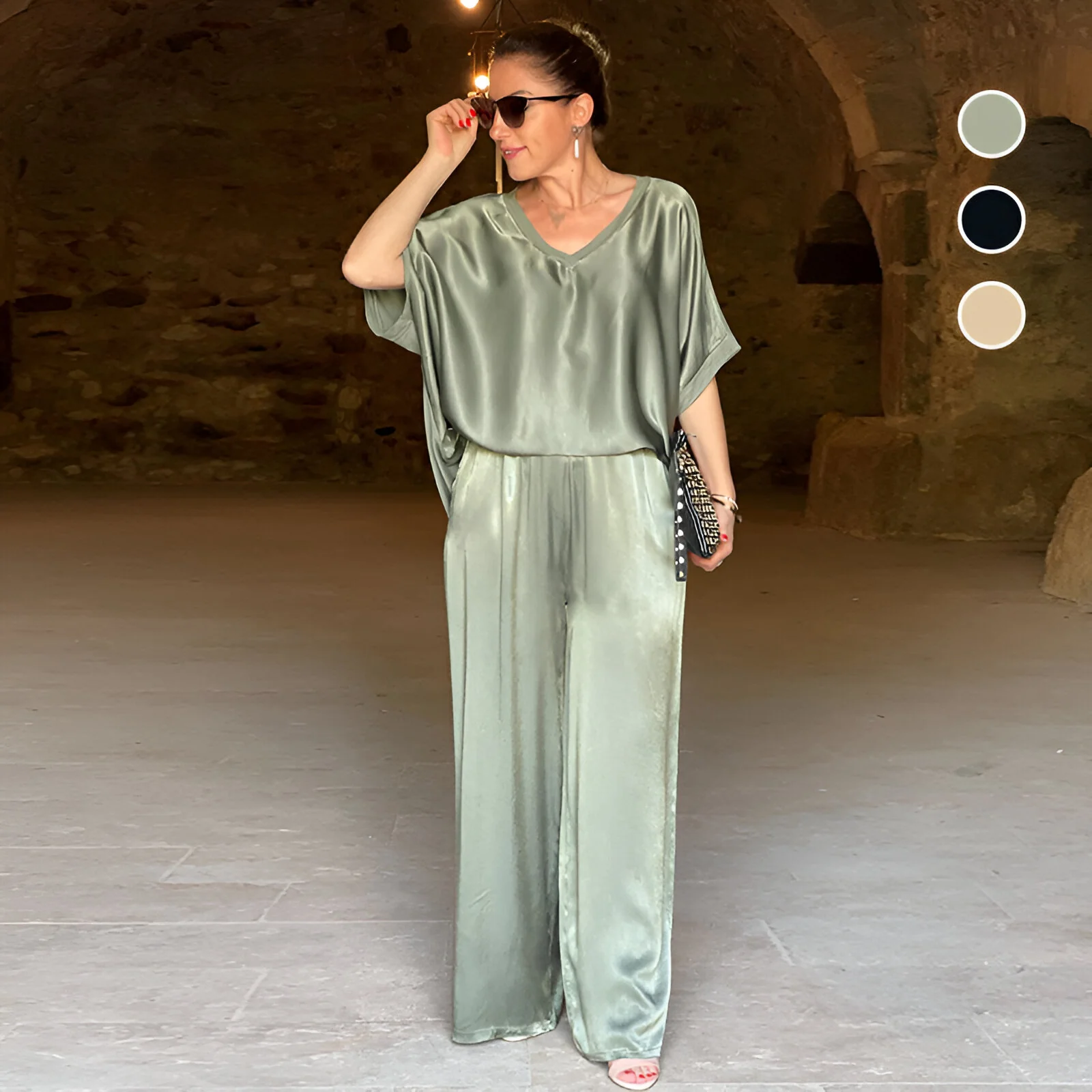 VIRGINIA™ | Elegant Satin Jumpsuit-50%OFF (🔥Same as in the video)