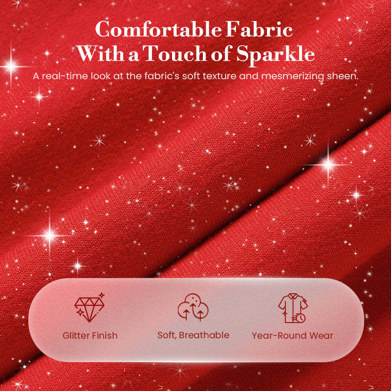 ⏰Last Day Sale - 49% OFF✨Women's Glitter Pullover Sweater & Pants 2-Piece Set