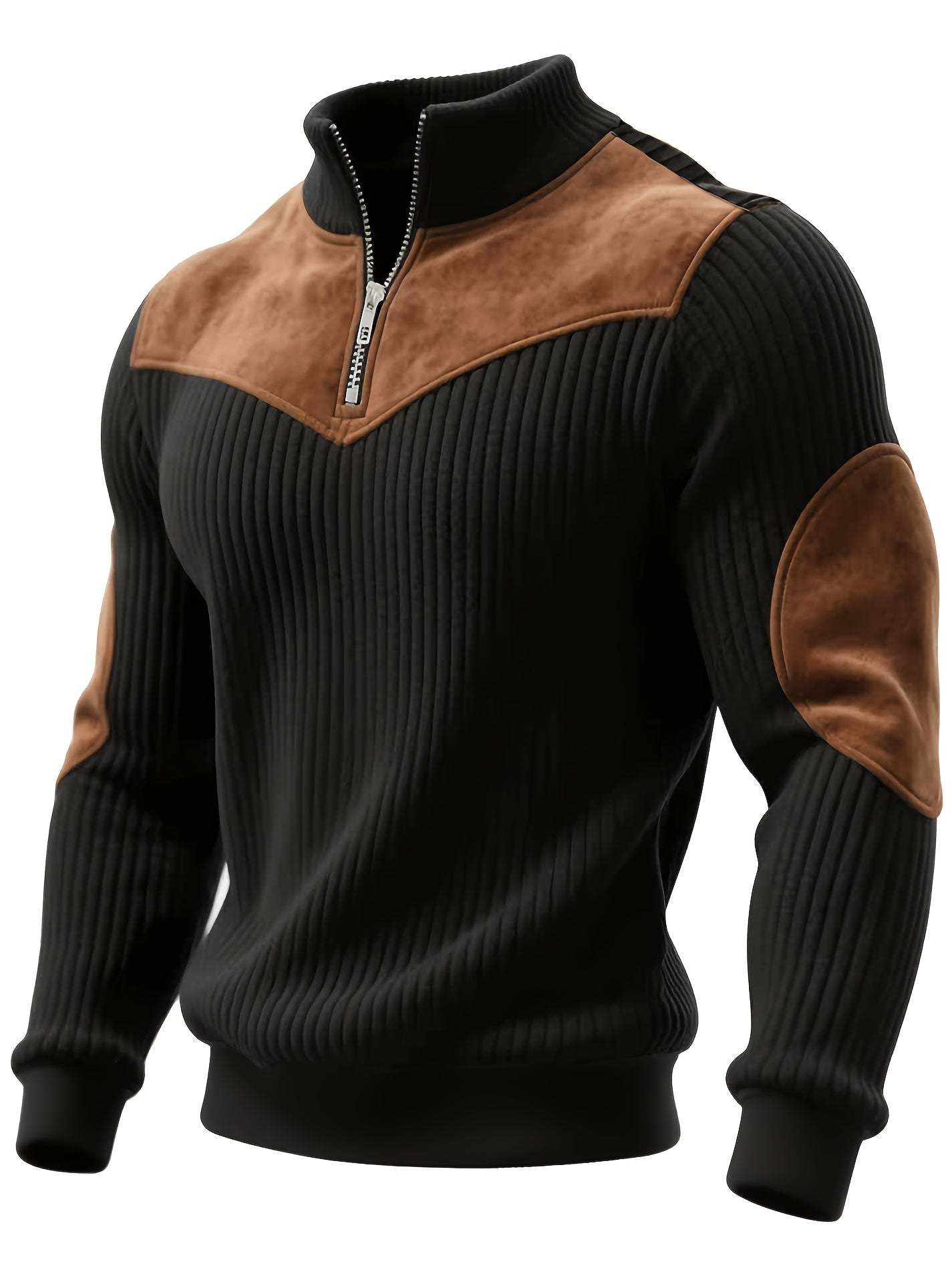 2025 Men's Best-Selling Casual Knit Half-Zip Sweater