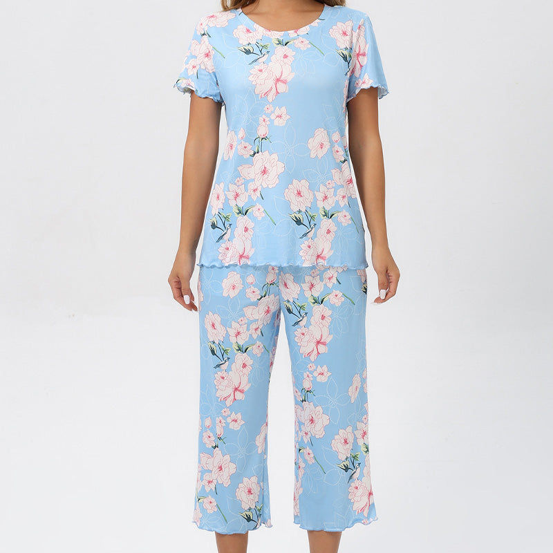 ⏳Limited Time 50% Off💥Women's Printed Top & Pants Nightwear Set