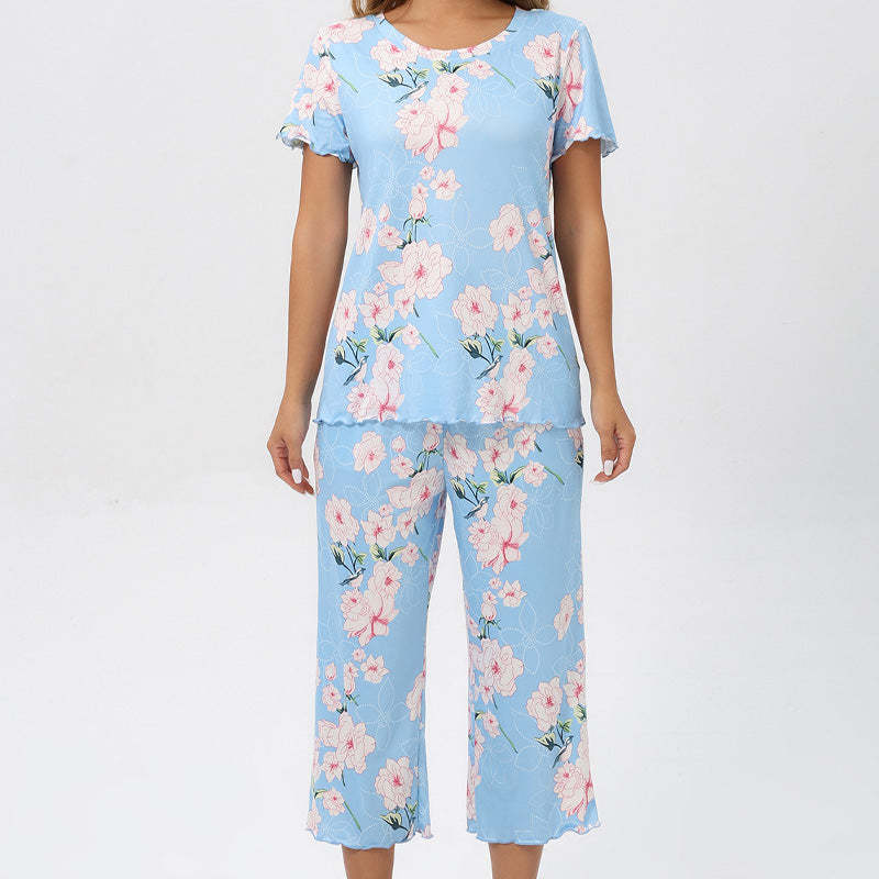⏳Limited Time 50% Off💥Women's Printed Top & Pants Nightwear Set