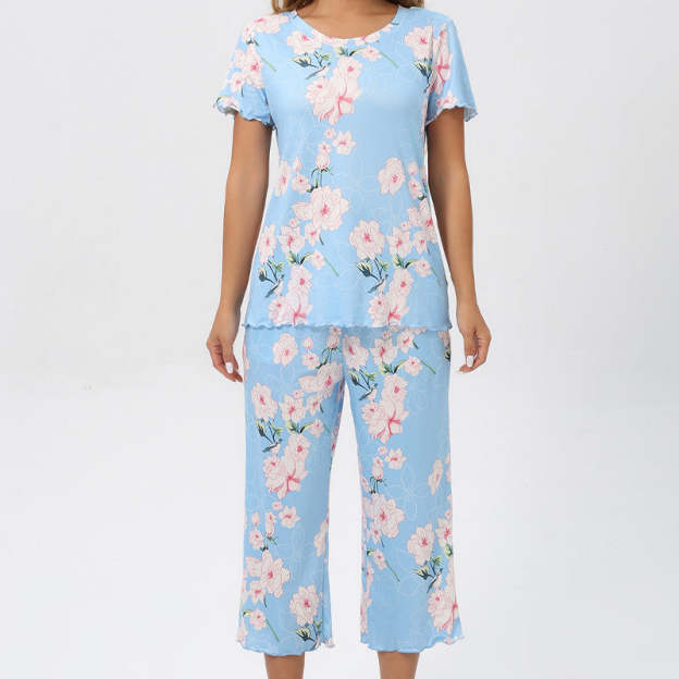 ⏳Limited Time 50% Off💥Women's Printed Top & Pants Nightwear Set