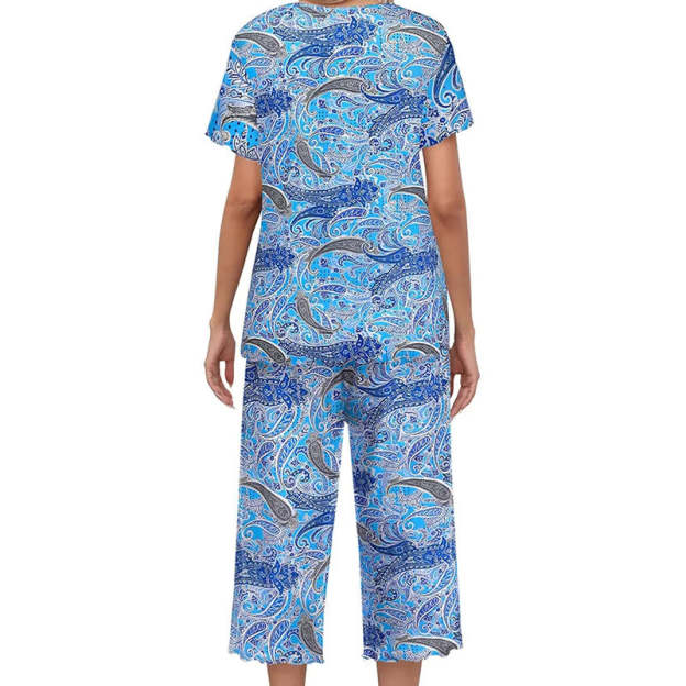 ⏳Limited Time 50% Off💥Women's Printed Top & Pants Nightwear Set