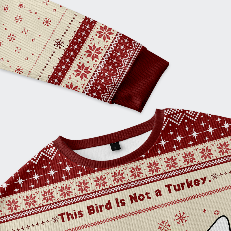 Tokyo-Tiger Santa Goose on a Rampage Christmas Ugly Sweatshirt