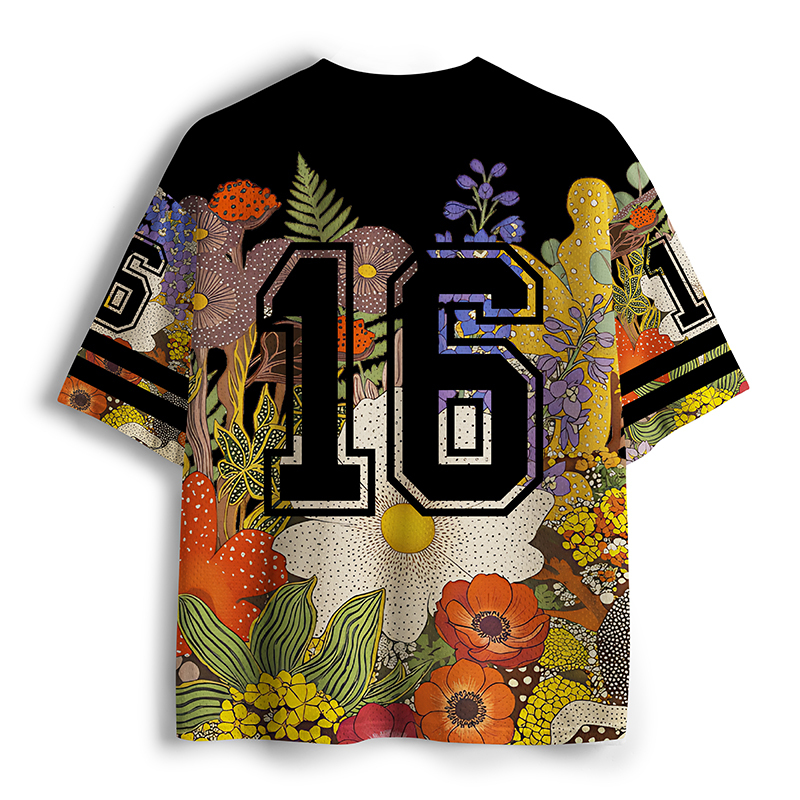 Tokyo-Tiger Peace In Bloom Mesh Jersey
