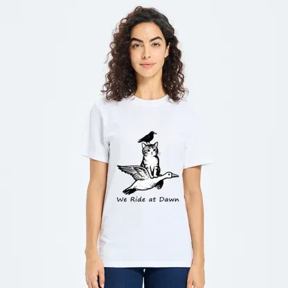 Tokyo-Tiger Funny We Ride At Dawn Classic T-Shirt