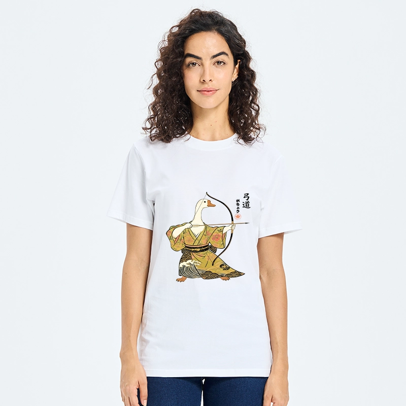 Tokyo-Tiger Goose In Kimono With Bow Classic T-Shirt