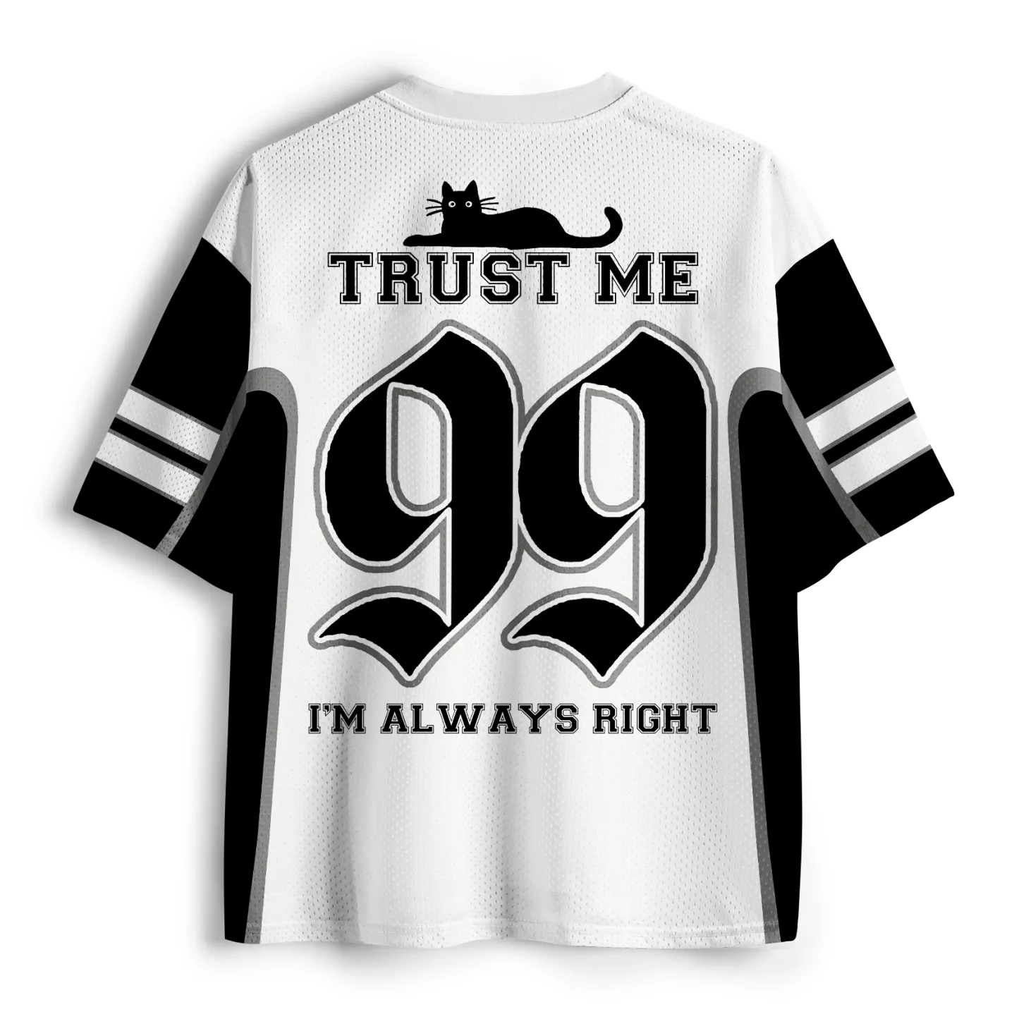 Tokyo-Tiger The "Unlikely Wrong" Black Cat Mesh Jersey