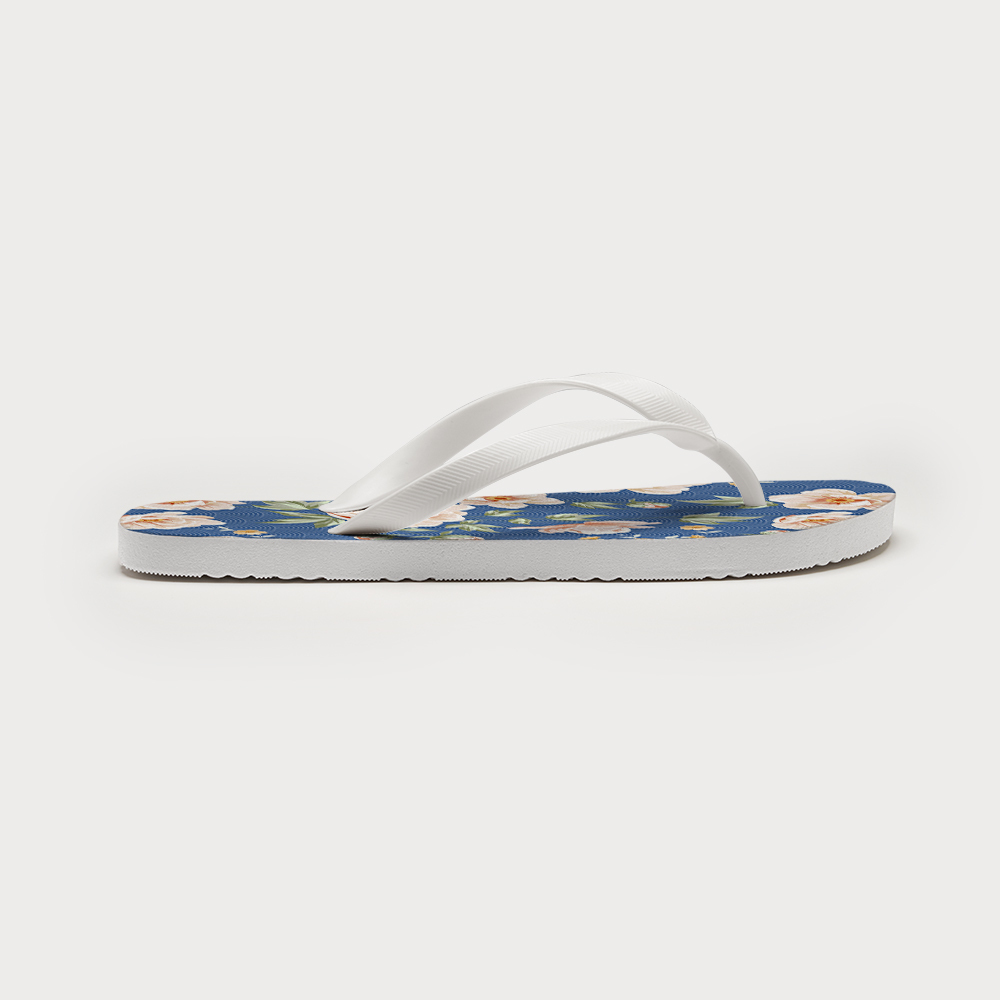Tokyo-Tiger Flowers In The Waves Flip Flops