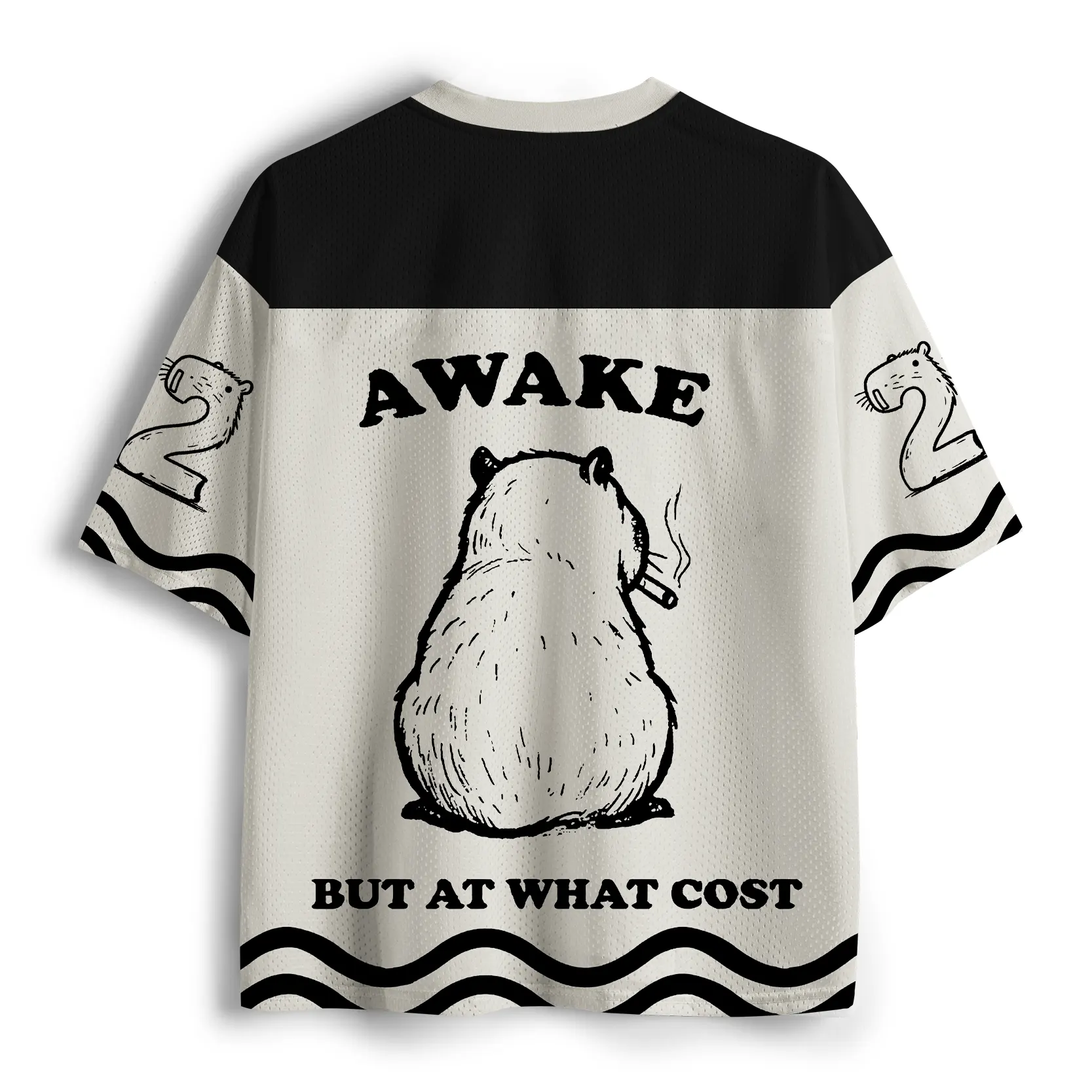 Tokyo-Tiger Smoking Capybara Mesh Jersey