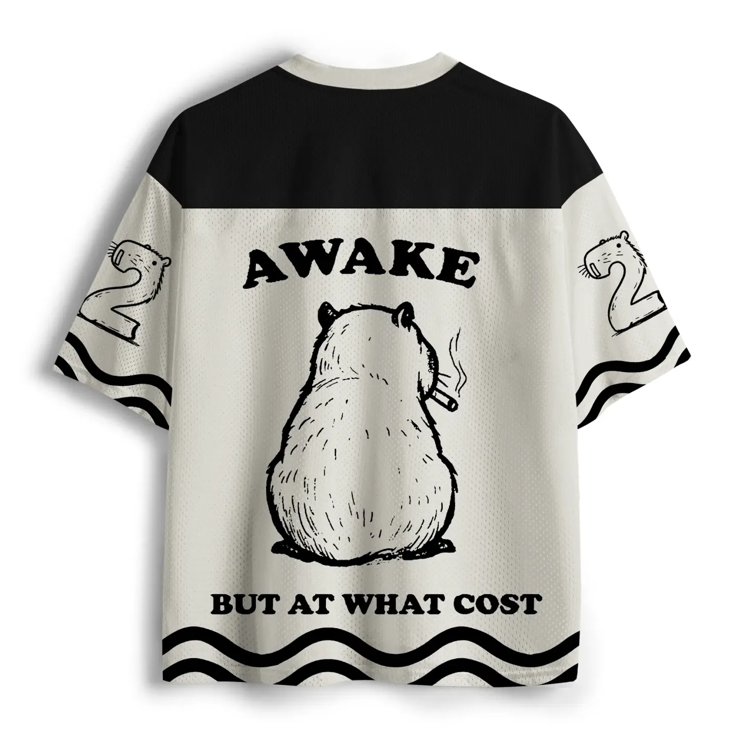 Tokyo-Tiger Smoking Capybara Mesh Jersey