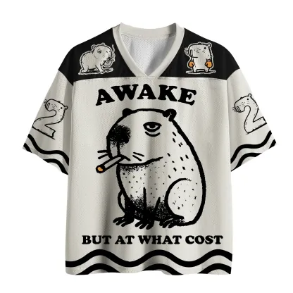 Tokyo-Tiger Smoking Capybara Mesh Jersey