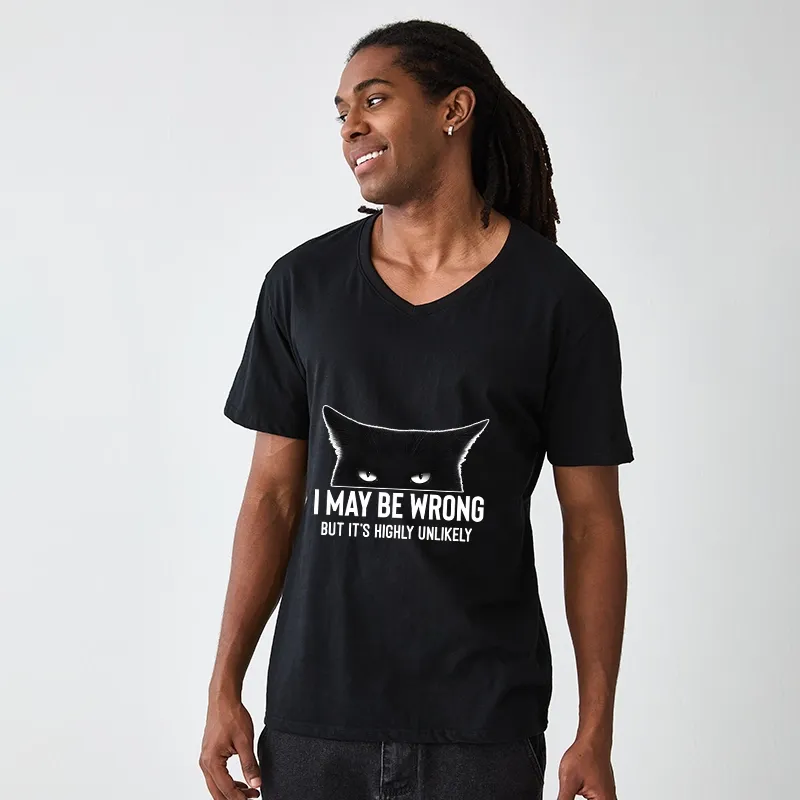 Tokyo-Tiger Cat Can Do No Wrong V-Neck Classic T-Shirt