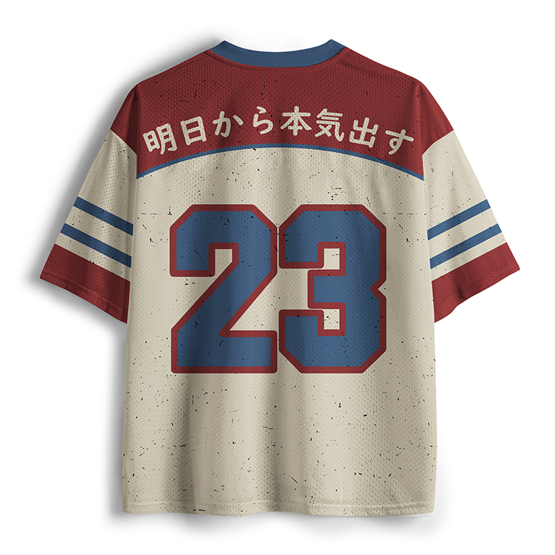 Tokyo-Tiger I'll Start Getting Serious Tomorrow Two Mesh Jersey