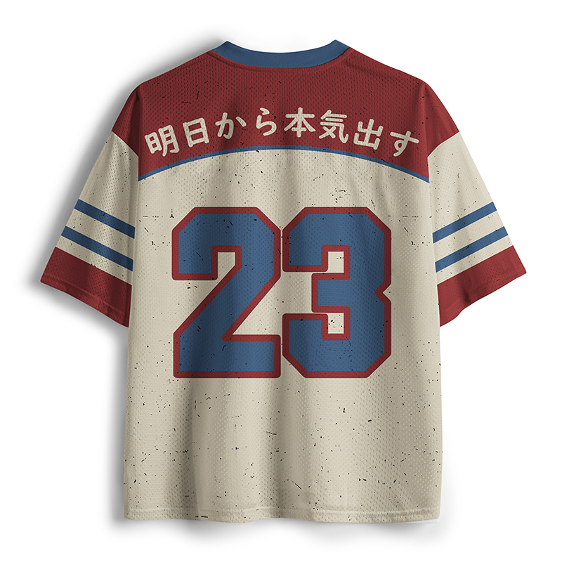 Tokyo-Tiger I'll Start Getting Serious Tomorrow Two Mesh Jersey