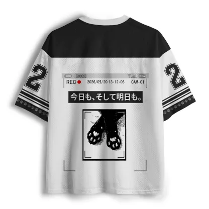 Tokyo-Tiger Two Cats Watching You Today Too Mesh Jersey