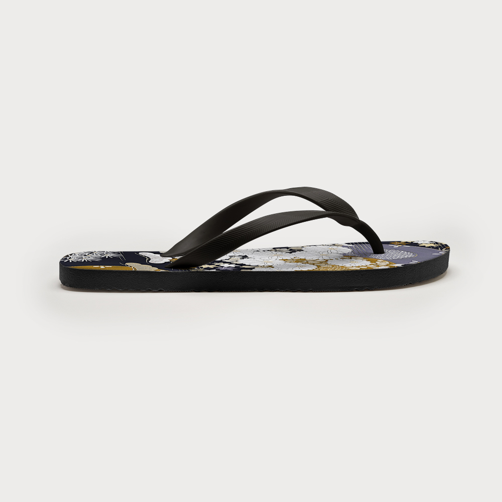 Tokyo-Tiger Japanese Floral Collection Flip Flops