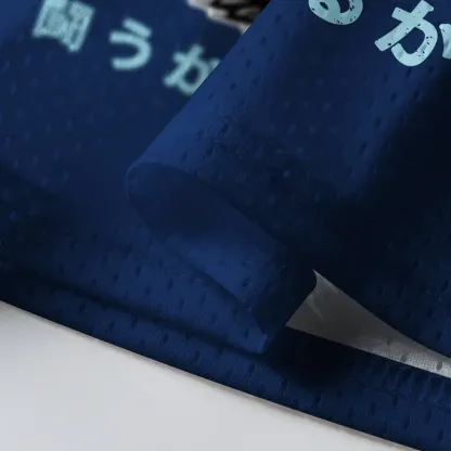 Tokyo-Tiger Funny Woodblock Penguin:Fight Or Flight Mesh Jersey