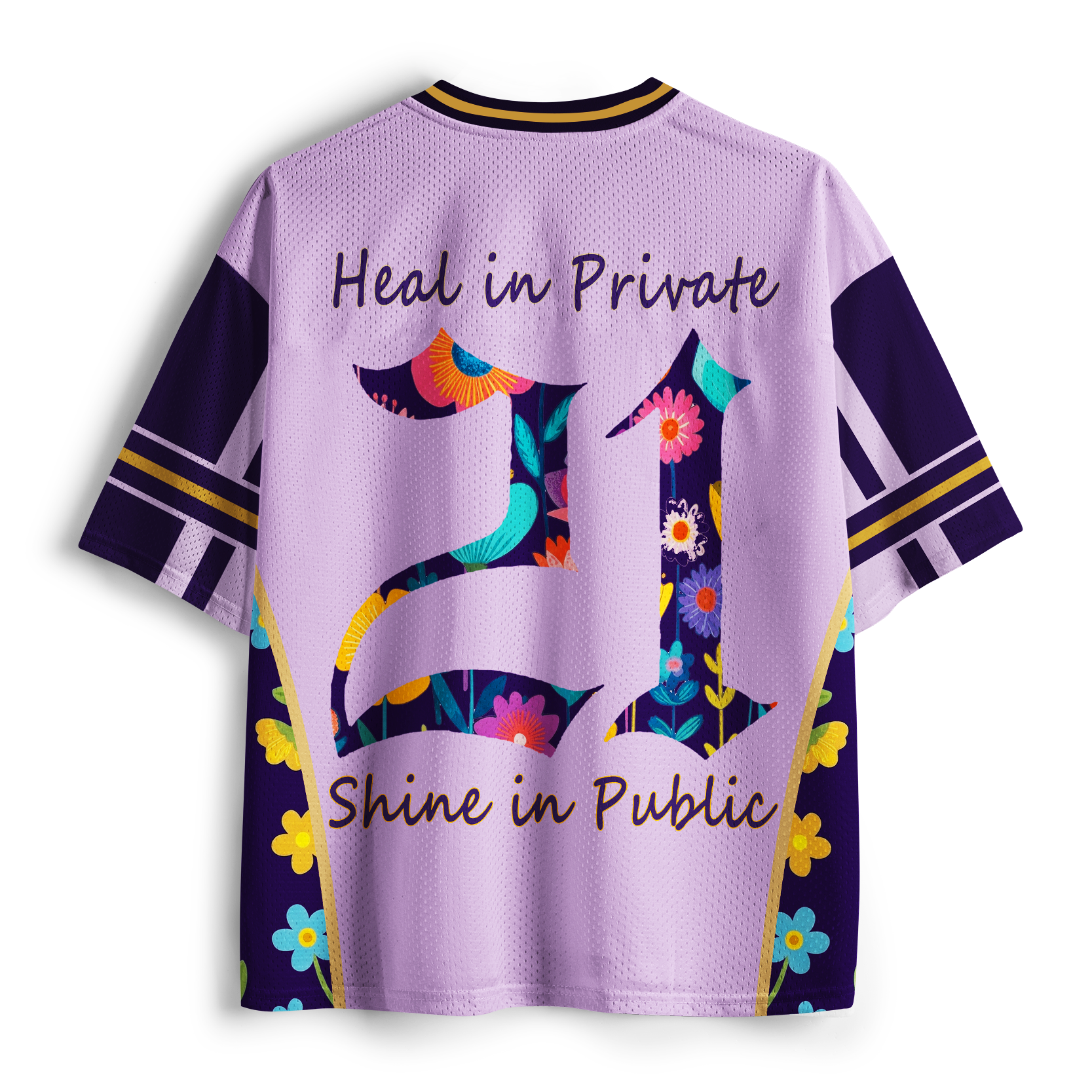 Tokyo-Tiger "Private Growth" Floral Mesh Jersey