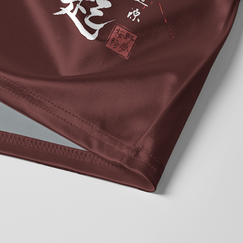 Tokyo-Tiger Winter Plum Resilience Glossy Oversized Jersey