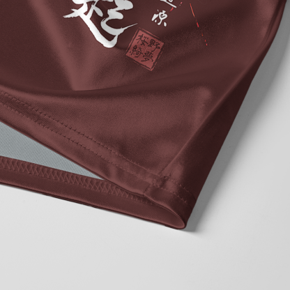 Tokyo-Tiger Winter Plum Resilience Glossy Oversized Jersey