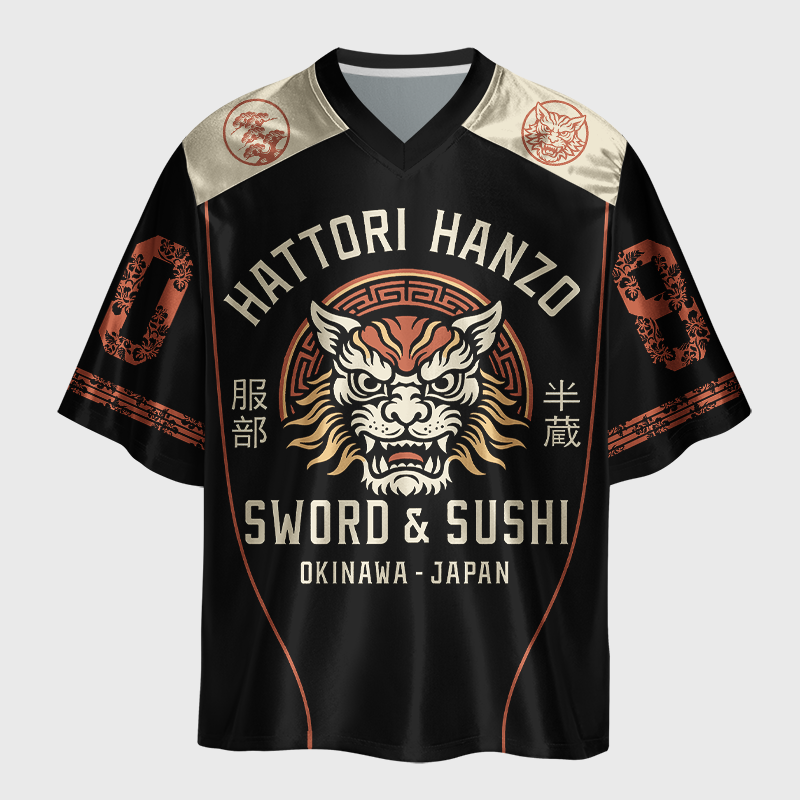 Tokyo-Tiger Shadow Shogun Glossy Oversized Jersey