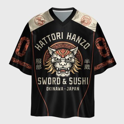 Tokyo-Tiger Shadow Shogun Glossy Oversized Jersey
