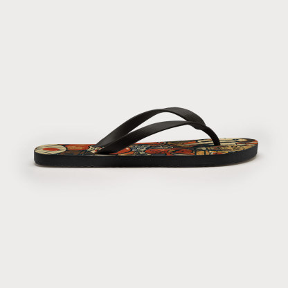Tokyo-Tiger Japanese Traditional Elements Flip Flops