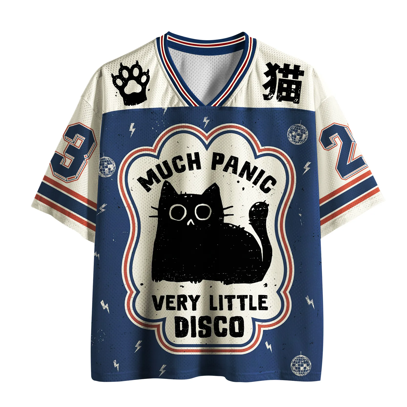 Tokyo-Tiger "Much Panic"Retro Mesh Jersey