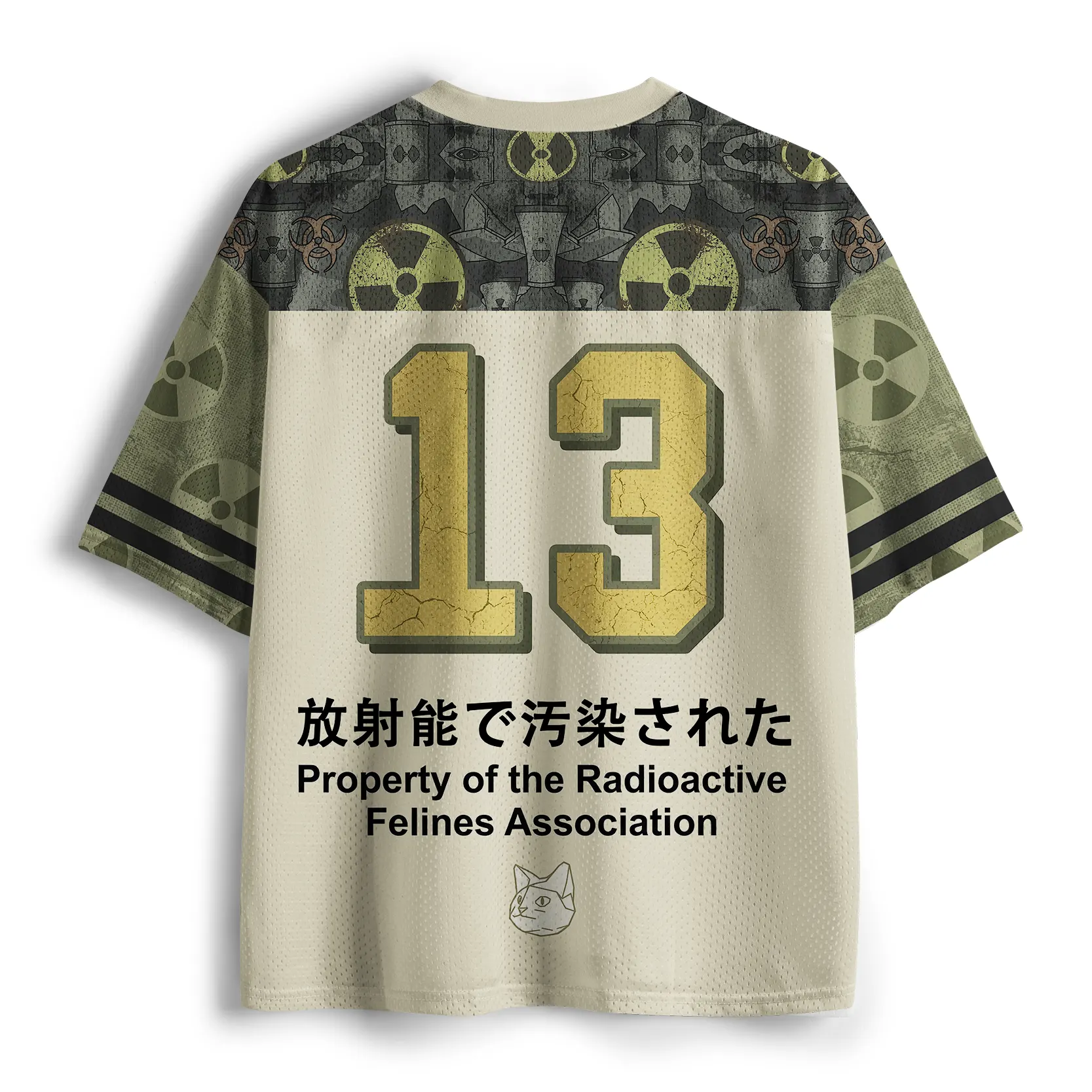 Tokyo-Tiger Cat Contaminated By Radiation Mesh Jersey