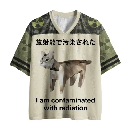 Tokyo-Tiger Cat Contaminated By Radiation Mesh Jersey