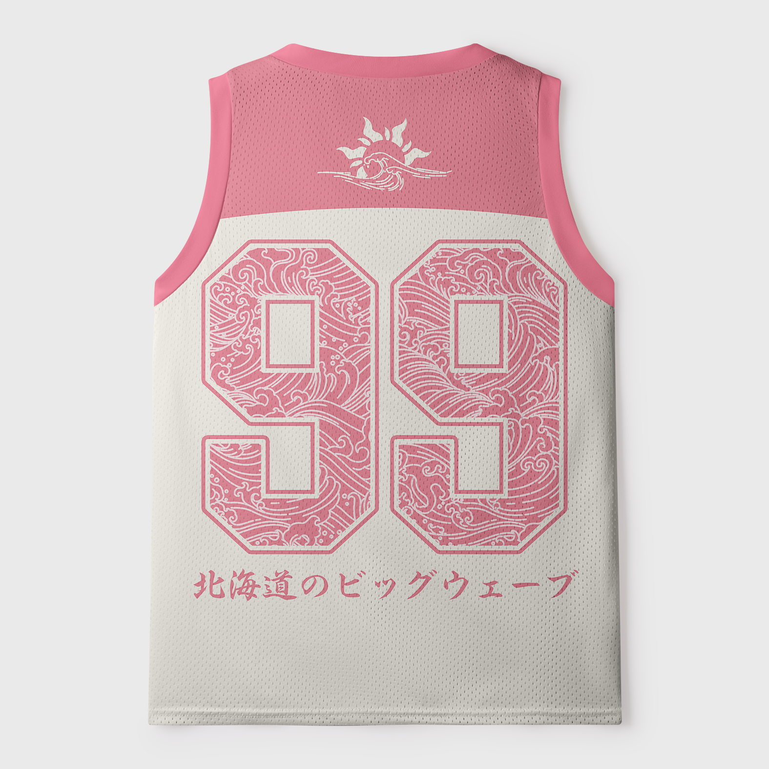 Tokyo-Tiger Sakura Surge-Hokkaido Wave Mesh Tank Top