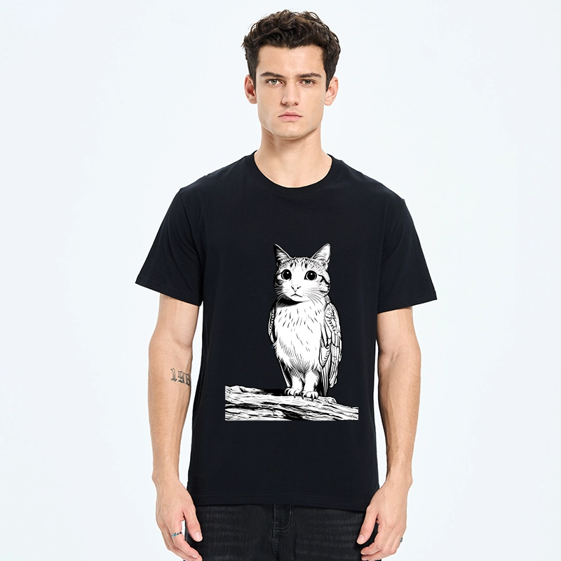 Tokyo-Tiger Funny Cat Owl Fusion Art Classic T-Shirt