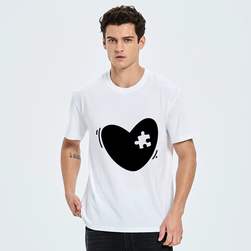 Tokyo-Tiger Cute Heart Puzzle Classic T-Shirt