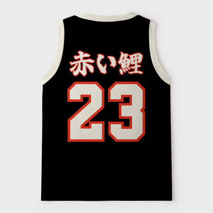 Tokyo-Tiger Sakura Koi Fish Japanese Zen Mesh Tank Top