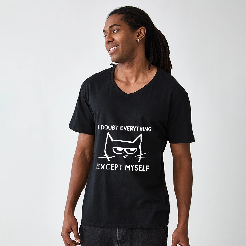 Tokyo-Tiger Confident Kitten V-Neck Classic T-Shirt