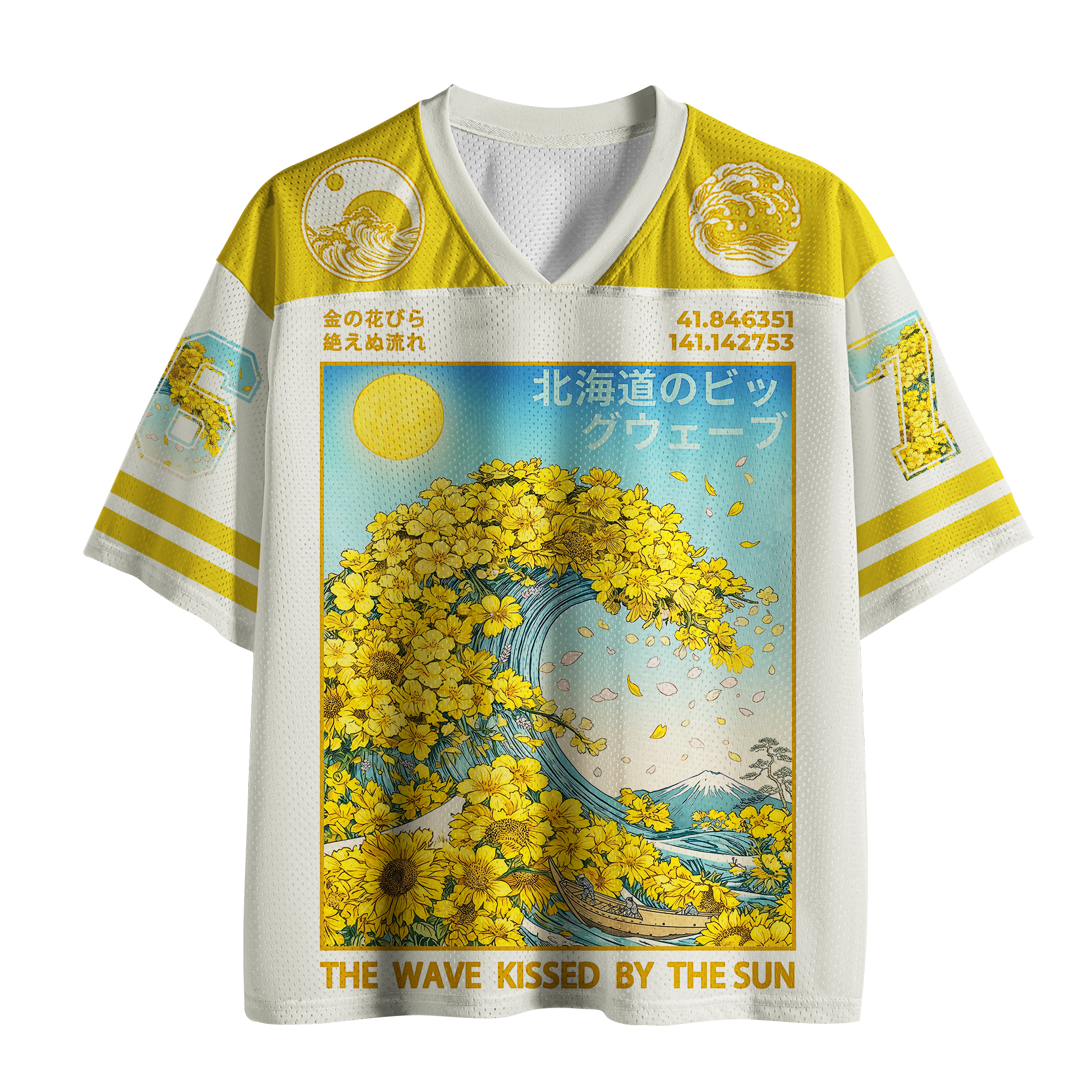 Tokyo-Tiger Golden Petal Wave Dream Mesh Jersey