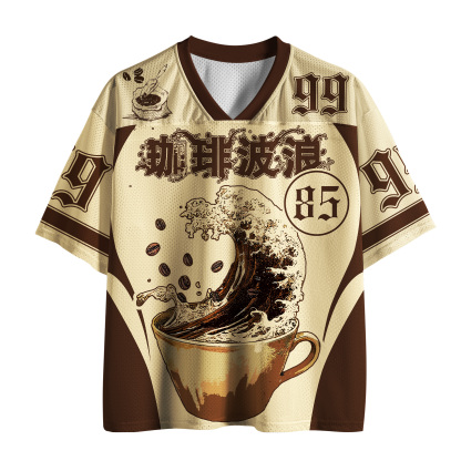 Tokyo-Tiger The Great Caffeine Wave Mesh Jersey