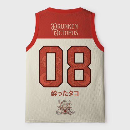 Tokyo-Tiger Drunken Octopus Japan Mesh Tank Top