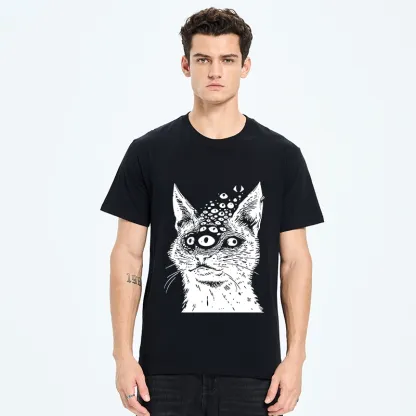 Tokyo-Tiger Trippy Cat Third Eye Meme Classic T-Shirt