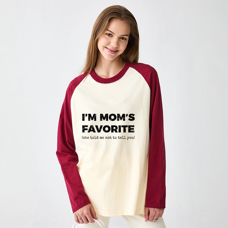 Tokyo-Tiger Mother's Day Jokes Raglan Long Sleeve T-shirt
