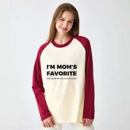 Tokyo-Tiger Mother's Day Jokes Raglan Long Sleeve T-shirt