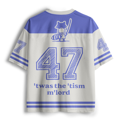 Tokyo-Tiger Focused Samurai Raccoon Mesh Jersey