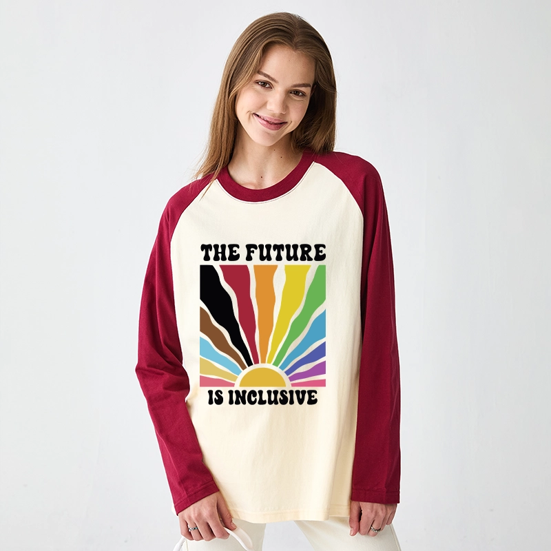 Tokyo-Tiger Pride Future Is Inclusive Raglan Long Sleeve T-shirt