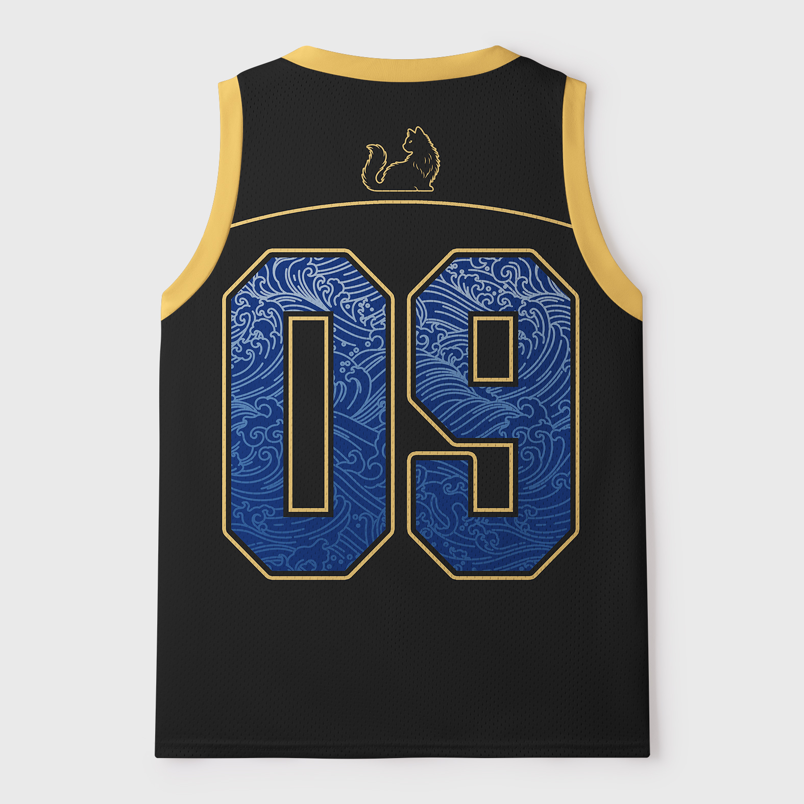 Tokyo-Tiger Retro Zen Cat: Living the Present Mesh Tank Top