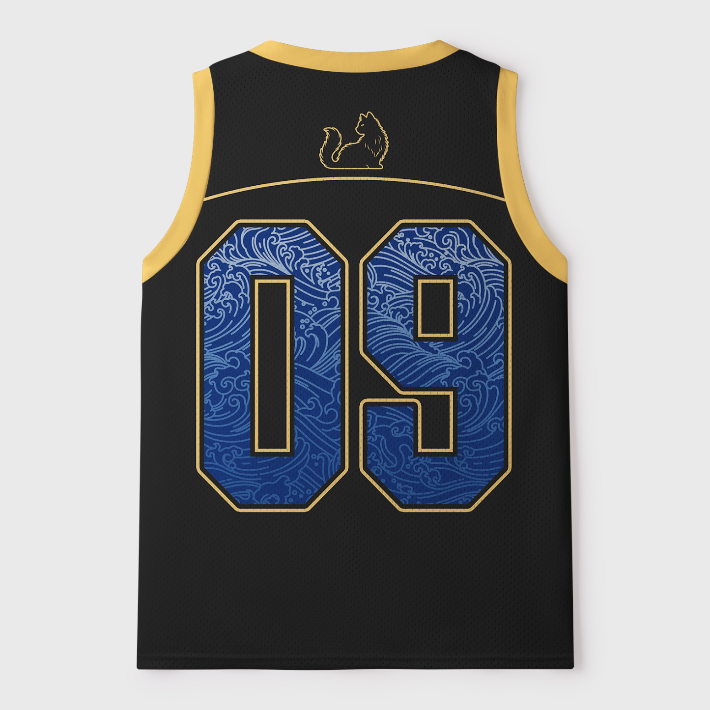 Tokyo-Tiger Retro Zen Cat: Living the Present Mesh Tank Top